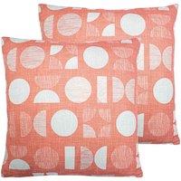 Furn. Malmo Twin Pack Polyester Filled Cushions Pink, Pink