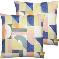 Furn. Mikalo Twin Pack Polyester Filled Cushions Multi, Multi