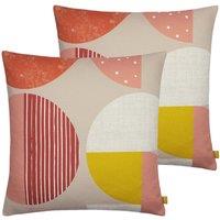 Furn. Nomello Twin Pack Polyester Filled Cushions Multi, Multi