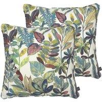 Prestigious Textiles Tonga Twin Pack Polyester Filled Cushions Waterfall, Multi