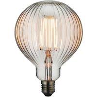 Crossland Grove Ribbed Bulb Clear Glass, Clear