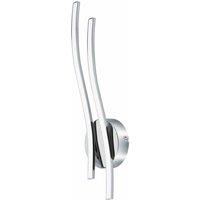 Eglo Modern Interior Wall Light In Chrome With Led, Silver