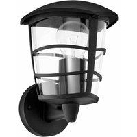 Eglo Medium Black Lantern Exterior Wall Lamp, Black