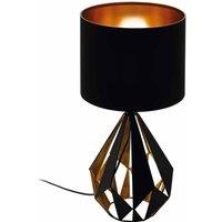 Eglo Geometric Black And Copper Vintage Table Lamp, Multi