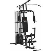 Homcom Multifunction Home Gym Weight Training Station Fitness Strength Machine, Black