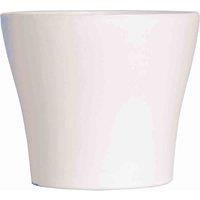 St Helens White Plant Pot 13X10cm, White