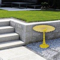 St Helens Metal Bird Bath / Feeder - Yellow