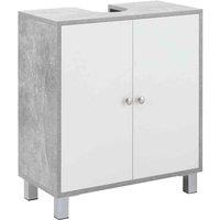 Kleankin Bathroom Pedestal Under Sink Cabinet, White