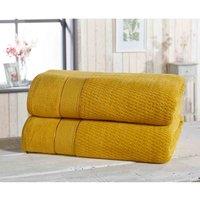 Rapport Home Furnishings Royal Velvet 550gsm Towel Bale - 2 Piece - Ochre, Yellow