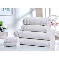 Rapport Home Furnishings Retreat 550gsm Towel Bale - 6 Piece - White