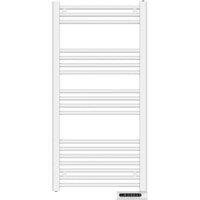 Mylek Electric Ladder Heated Towel Rail 750W - Erp Compliant, White