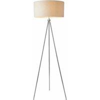 Crossland Grove Tri Pod Floor Lamp Chrome, White