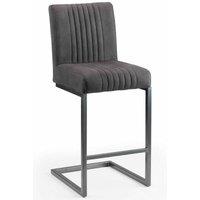 Julian Bowen Set Of 2 Broolyn Barstools Charcoal Grey, Grey
