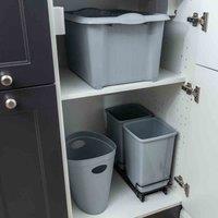 Addis Unistore 30L Made From Recycled Plastics Set Of 3 3 X 30L Light Grey, Grey