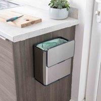Addis 7L Stainless Steel Cupboard Bin, Grey