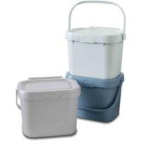 Addis Kitchen Caddy Set Of 3 - Grey Air Blue And Mist, Grey