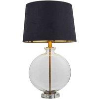 Crossland Grove Mayfair 1 Table Light Brass, Black