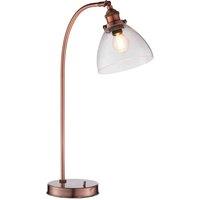 Crossland Grove Rosenthal Table Lamp Aged Copper, Brown