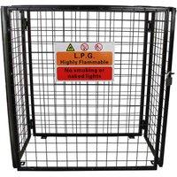Monster Shop Gas Bottle Mesh Cage 1100mm, Silver