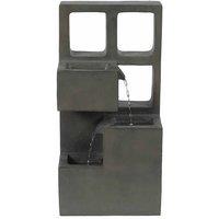 Gardenkraft Outdoor Polyresin Frames Fountain - Grey, Grey