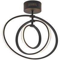 Crossland Grove Morden Ceiling Lamp Black, Black