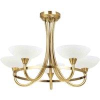 Crossland Grove Lacey 5 Ceiling Lamp Antique Brass, Gold