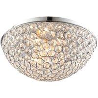 Crossland Grove Kimmeridge 3 Ceiling Lamp, Silver