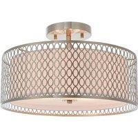 Crossland Grove Arne Ceiling Lamp, Silver