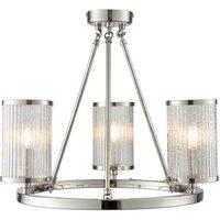 Crossland Grove Regis 3 Ceiling Light, Silver