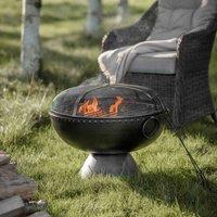Crossland Grove Madagascar Firepit, Black