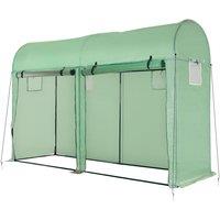 Outsunny Tomato Growth Greenhouse w/ 2 Doors 4 Windows, Green