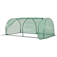 Outsunny Tunnel Greenhouse/Grow House - 200x100x80cm, Green