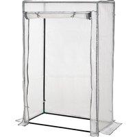 Outsunny 100 x 50 x 150cm Greenhouse - White, White