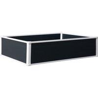 Outsunny Garden Raised Bed Planter/Grow Containers 120x90cm, Grey