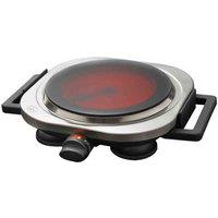 Quest 36249 Single Ceramic Infrared Hot Plate - Black, Black