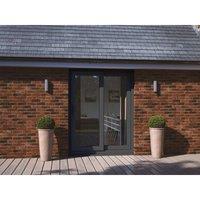 ATT Fabrications Limited Model 5 Patio Door - Grey White - 2 Door Xo Left Panel Slides - 1490Mm X 2090Mm - including Cill & Vent , Grey