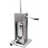 KUKoo 25398 3-litre Sausage Stuffer - Silver, Silver