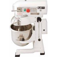 KUKoo 10624 Commercial Planetary 15L Food Mixer Spiral Mixer - White, White