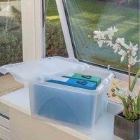 Addis Unistore Lid And Base Set 5 Pack 5 X 30L Clear, Clear