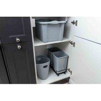 Addis Unistore 30L Made From Recycled Plastic 5 Pack 5 X 30L Light Grey, Grey