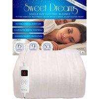 Sweet Dreams Electric Blanket Single - Heated Mattress Cover, White