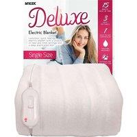 Mylek Electric Blanket Single Fully Fitted Heated Mattress Cover Underblanket With Elasticated Skirt