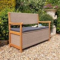 Rowlinson Alderley Storage Bench Natural Weave, Brown