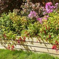 Rowlinson Ledbury 8'' Edging Panels - 2 Pack, Brown