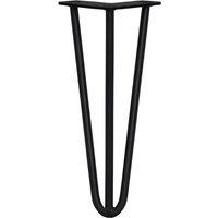 SkiSki 4 X Hairpin Leg - 12 - Black - 3 Prong - 12M, Black