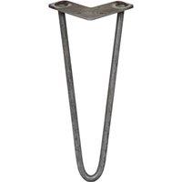 SkiSki 4 X Hairpin Leg - 12 - Unfinished - 2 Prong - 12M, Silver