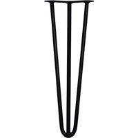 SkiSki 4 X Hairpin Leg - 16 - Black - 3 Prong - 12M, Black