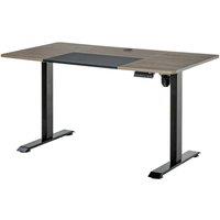 Vinsetto Height Adjustable Electric Standing Desk With 4 Memory Preset Black, Black