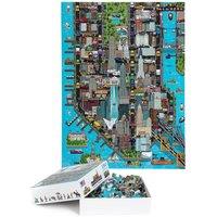 Bopster 8-bit Pixel Jigsaw Puzzle New York - 180 Piece, Multi