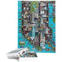 Bopster 8-bit Pixel Jigsaw Puzzle New York - 1000 Piece, Multi